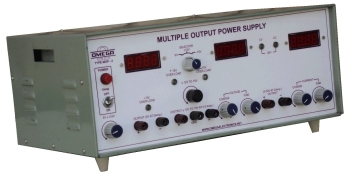 Multi Output Power Supplies With Digital Meters (±12V -15 V to 0.5 Amp ), (5V ± 0.5 V to 5 Amp ), (0-30V to 0-2 Amp ) 3 Meters
