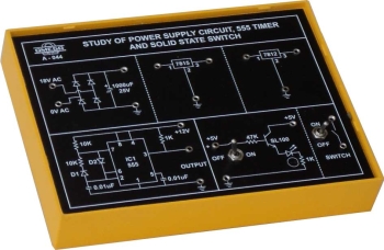 STUDY OF POWR SUPPLY CIRCUIT, 555 TIMER AND SOLID STATE SWITCH