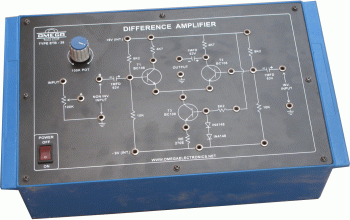 Differential Amplifier with power supply