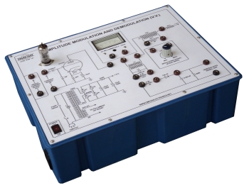 Amplitude Modulation and  Demodulation  with power supply, oscillator and 1 meters(V.V)