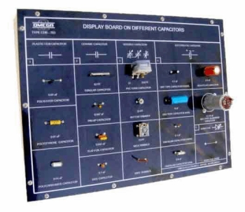 Display Board on different Capacitors and Colour Coding