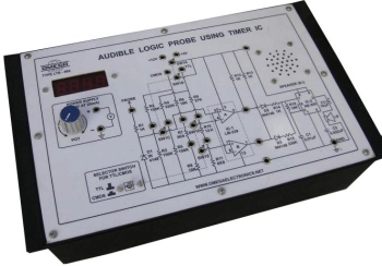 Audible Logic Probe using 555 with Power Supply 1 digital meter