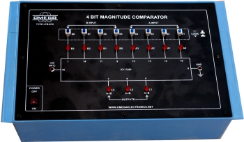 4 Bit Magnitude Comparator with Power Supply