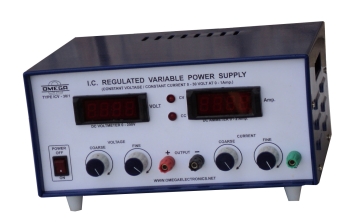 Variable Power Supplies With Digital Meters (0-30 V to 0-1 A)  2 Meters