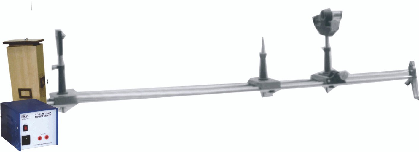 Thickness of a thin wire using optical bench