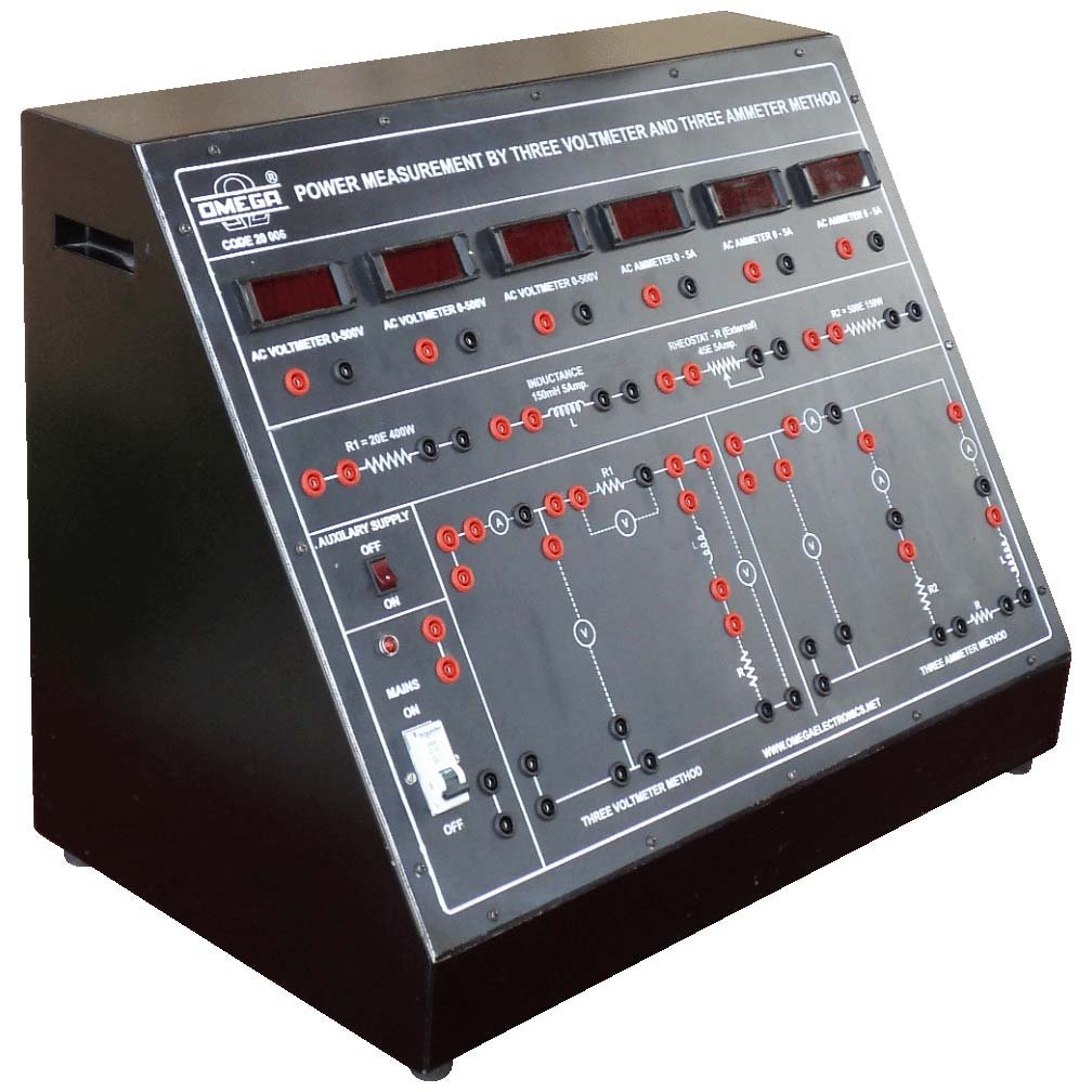 Power Measurement By Three Voltmeter And Three - Ammeter Method