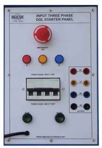 Input 3 phase DOL Starter panel