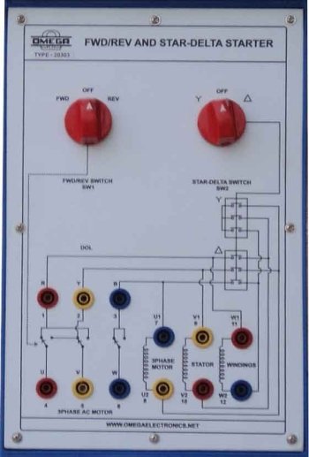 FWD/REV, Star-Delta starter panel