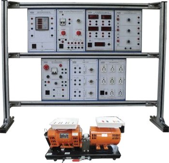 DC Motor Coupled 1ph. AC Motor Trainer