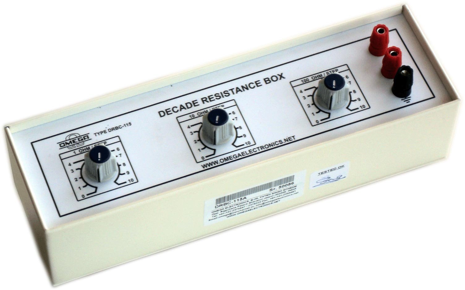 Decade Resistance Boxes Three Dials 100 Ohms to 111000 Ohms