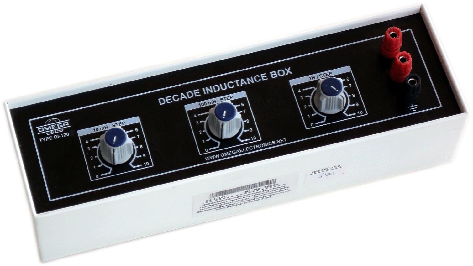 Decade Inductors Three Dials 1 mH to 1.11 mH