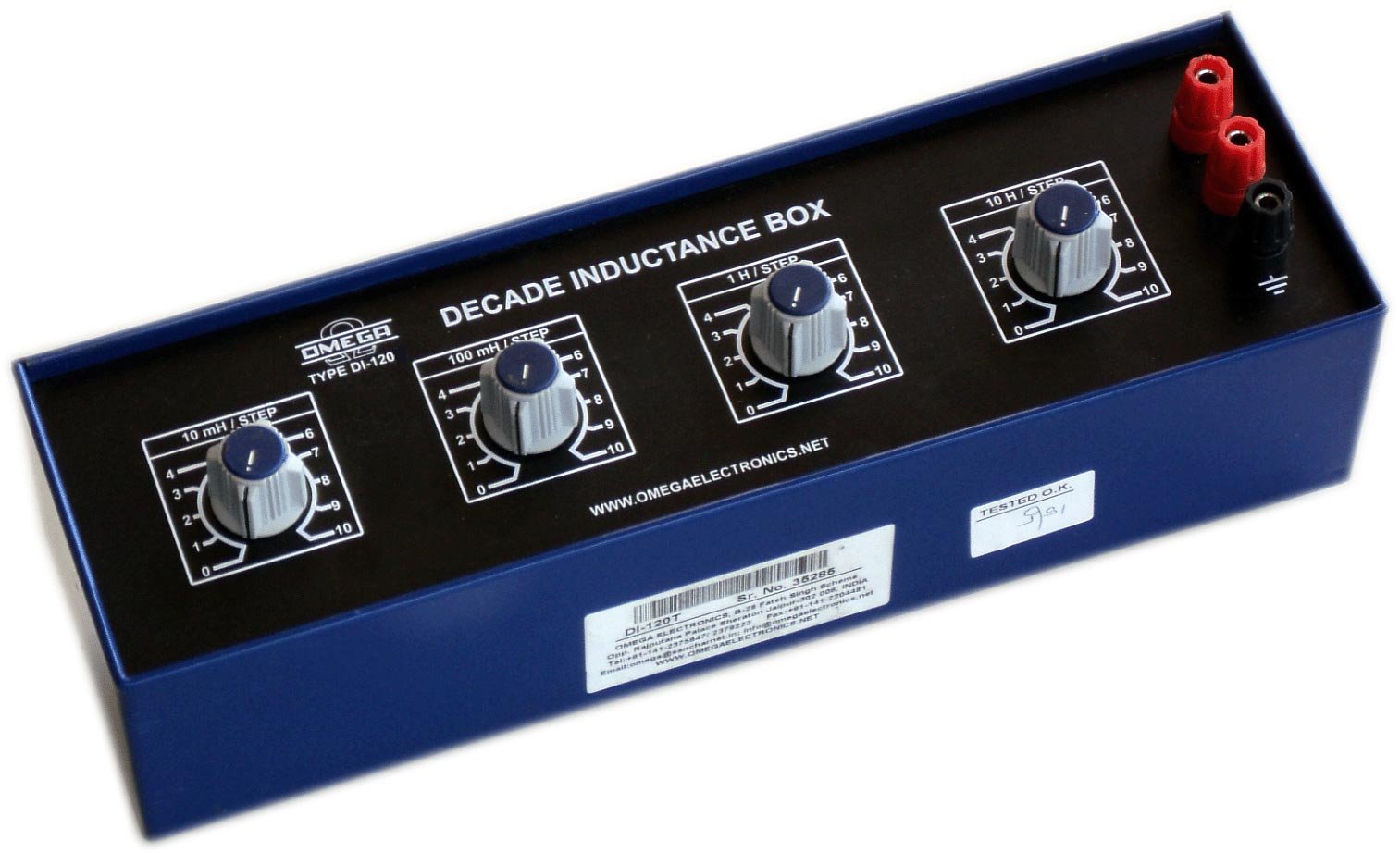 Decade Inductors Four Dials 0.1 mH to 1.111 H