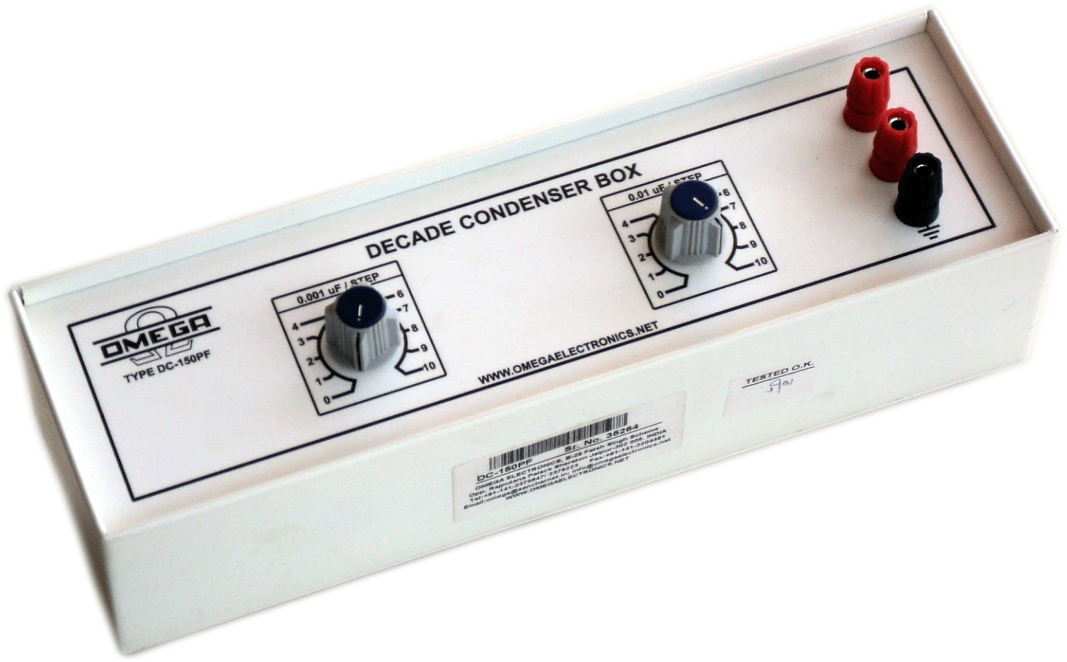 Decade Condensers Boxes Two Dial 0.001 uF - 0.11uF