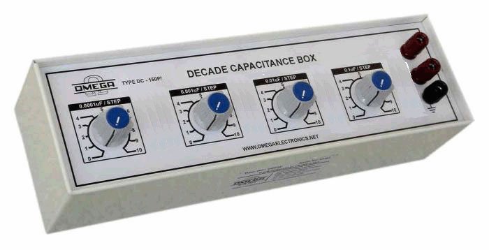 Decade Condensers Boxes Four Dials 0.0001 uF  -1.111 uF