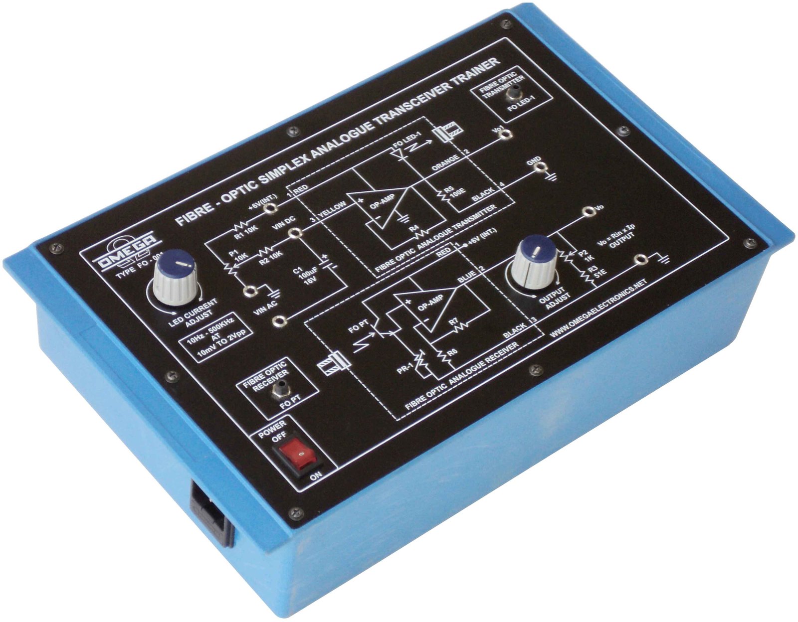 Fibre-Optic Simplex Analogue Transceiver Trainer