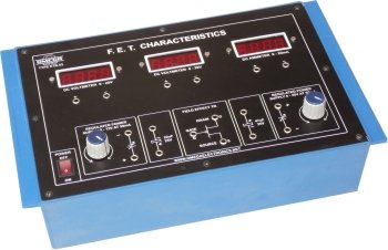 F.E.T. Characteristics with power supply and 3 meters  (C.R.)