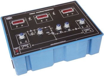 Triac Characteristics with power supply and 3 dual range meters