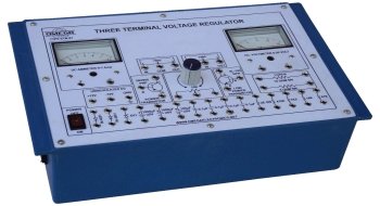 Three Terminal Voltage Regulator  with power supply and 2 meters (C.R.)