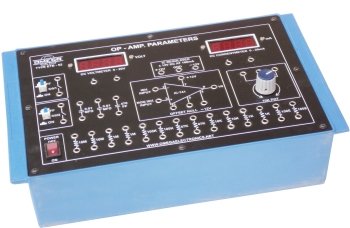 OP-AMP Parameters  with power supply and 1dual range meters