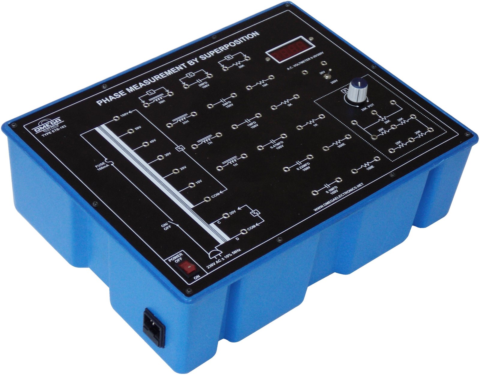 Study of Phase measurement by super position  with power supply and 1 multi range meter (C.R.)
