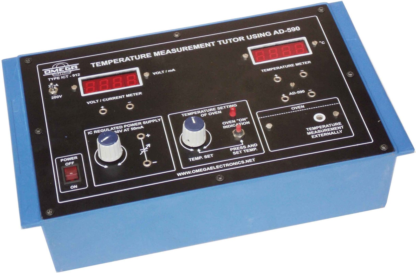 Temperature Measurement Tutor using AD-590