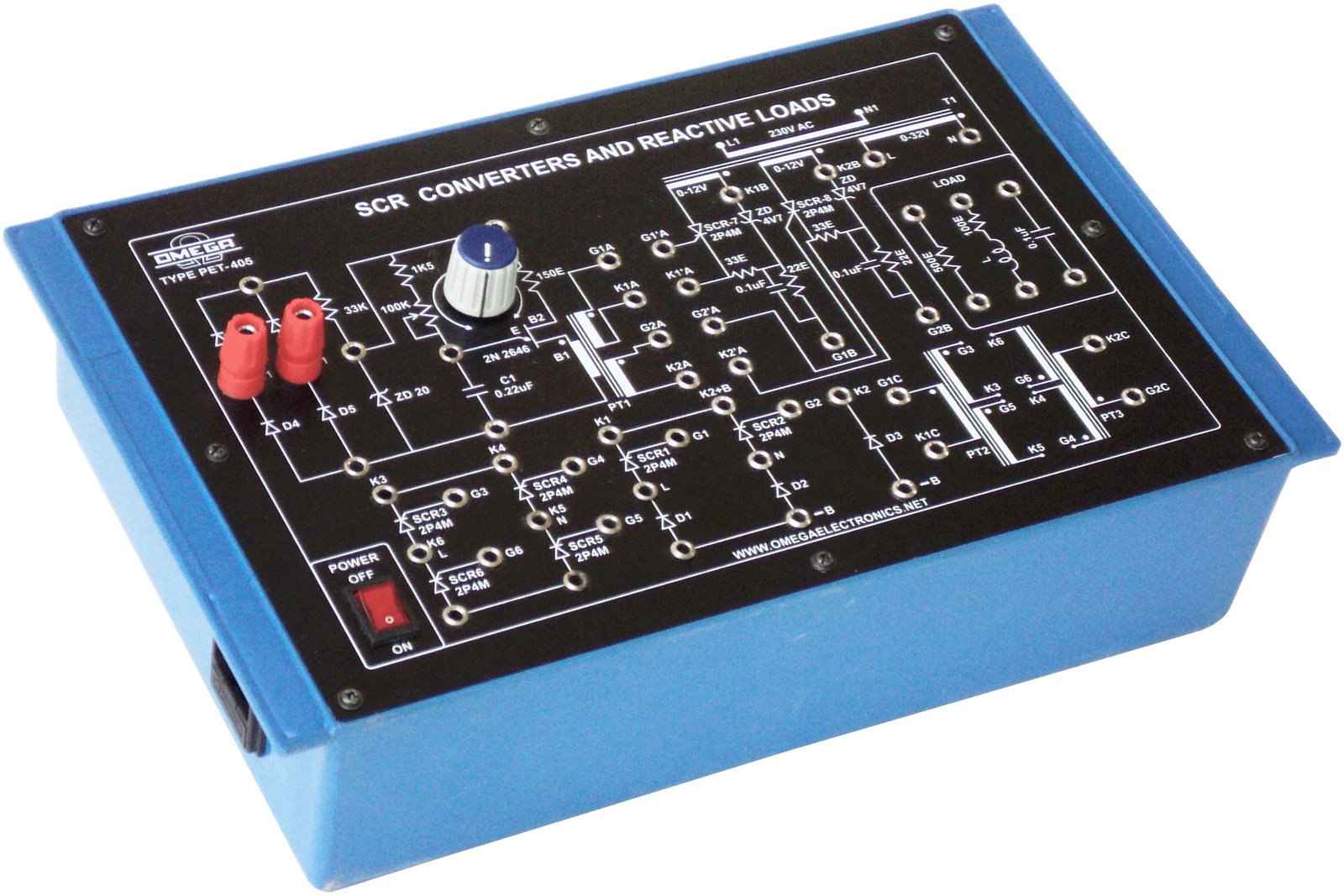 SCR Converters and Reactive Loads with Power Supply