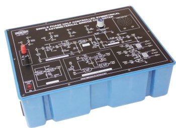 Single phase Half Controlled Symmetrical & Asymmetrical Bridge Converter with Power Supply