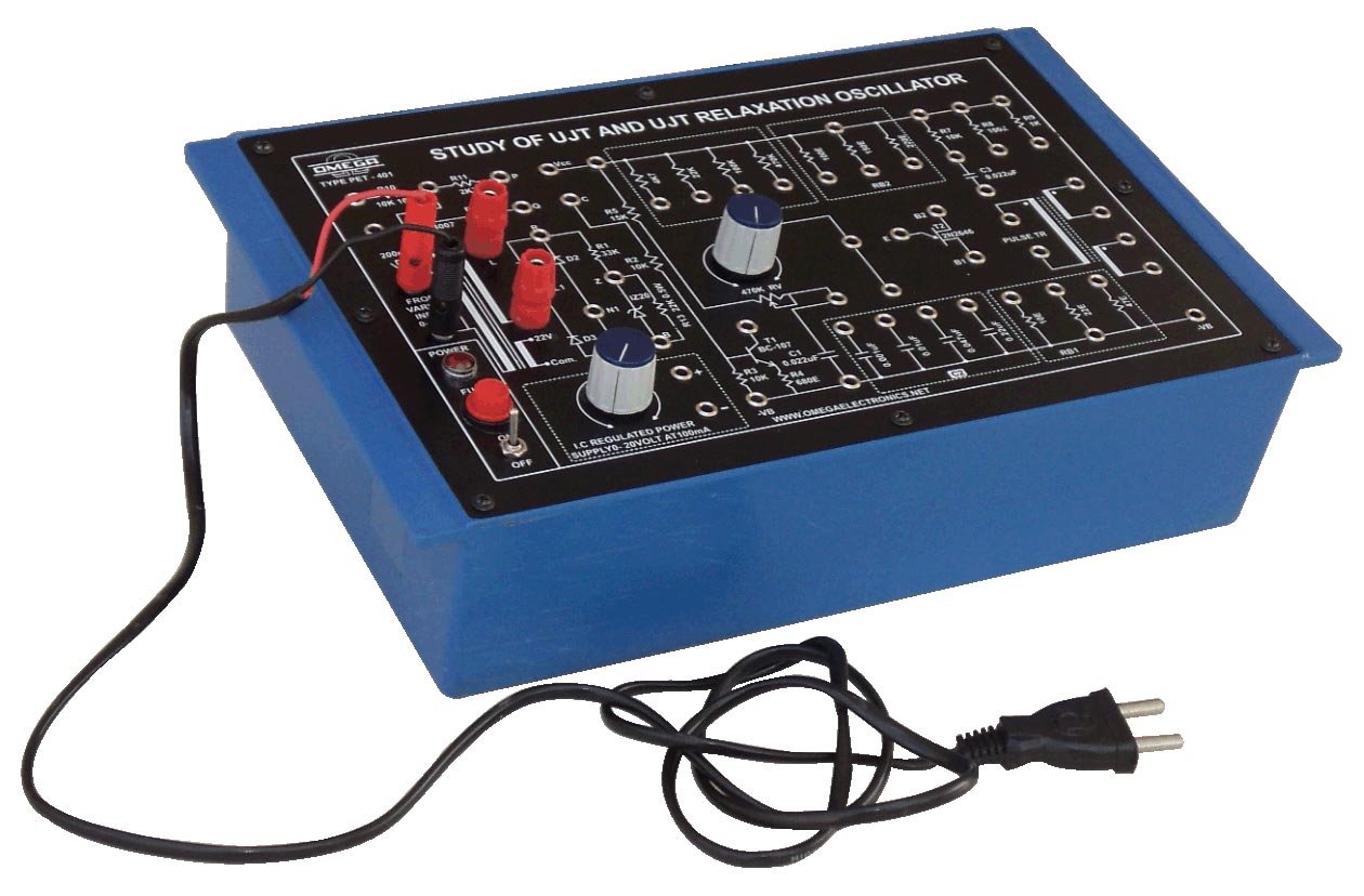 Study of UJT and UJT Relaxation Oscillator with Power Supply