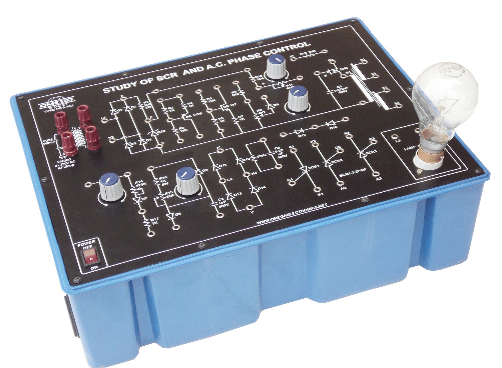 Study of SCR and A.C. Phase Control with Power Supply