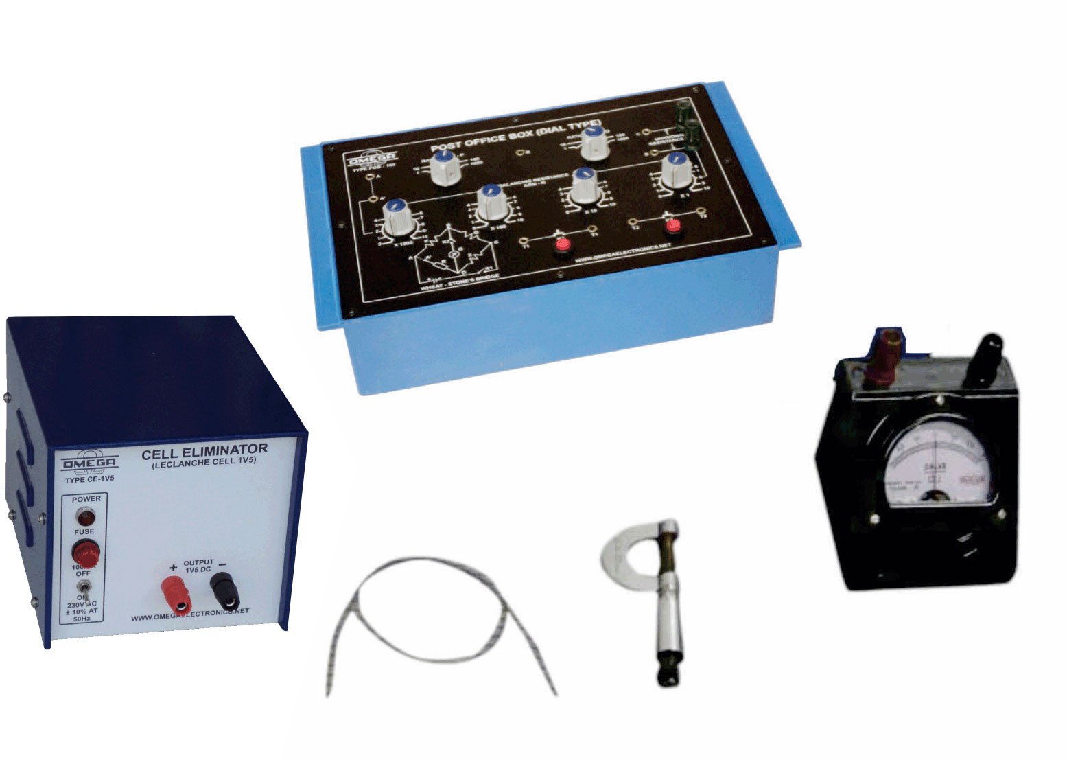 Determination of resistance of a given wire using P.O. box and the specific resistance of the material of the wire (C.R.)