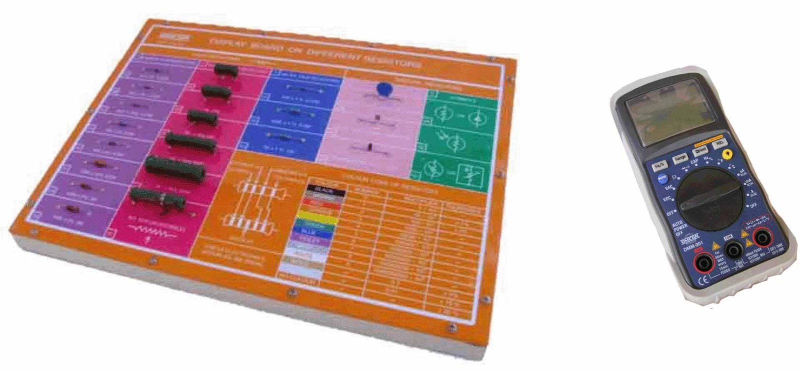 Measurements of resistance with multimeter